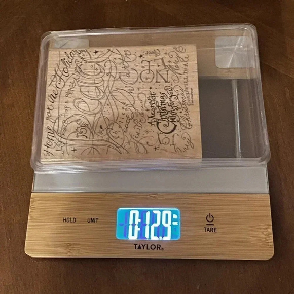 Holiday Print Stampin Up 2003 Rubber Stamp - Hope Peace Heartfelt Christmas 629 - Picture 11 of 13